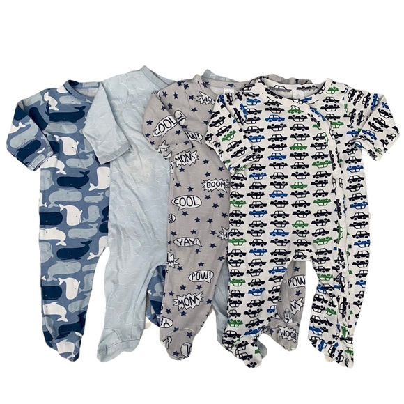 Nordstrom Other - 0-3mo Baby Boy Footie Pjs Onesie Bundle Lot Nordstrom 0-3 Mo Month Clothing 3mo